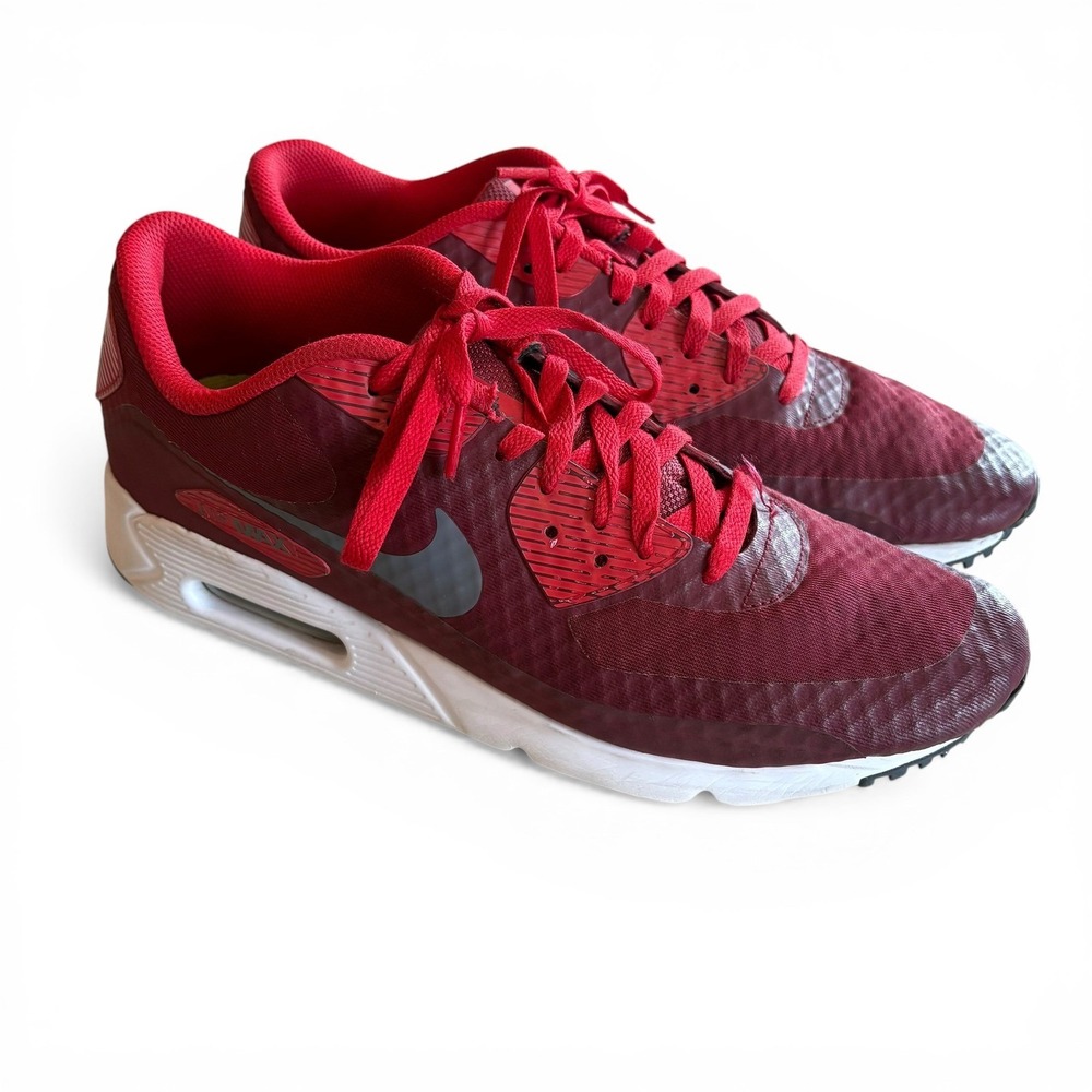 Nike‎ Air Max 90 Ultra Red Burgundy Men's Size 12 Running Shoes 819474-602